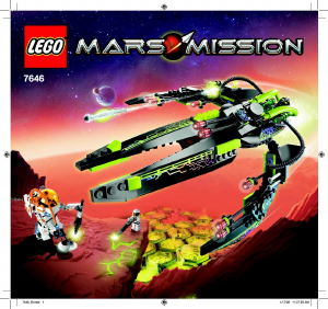 Manuale Lego set 7646 Mars Mission ETX alien infiltrator
