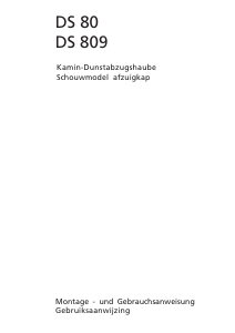 Bedienungsanleitung AEG DS80-B Dunstabzugshaube