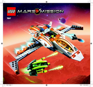 Mode d’emploi Lego set 7647 Mars Mission MX-41 Vaisseau transformable