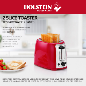 Manual Holstein HH-09175001E Toaster