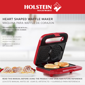 Manual Holstein HF-09041R Waffle Maker
