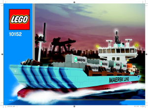 Bruksanvisning Lego set 10152 Maersk Sealand fraktfartyg