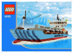 Manuale Lego set 10155 Maersk Nave cargo
