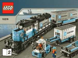 Brugsanvisning Lego set 10219 Maersk Tog