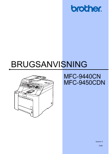 Brugsanvisning Brother MFC-9450CDN Multifunktionsprinter
