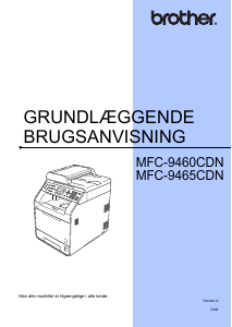 Brugsanvisning Brother MFC-9460CDN Multifunktionsprinter