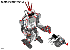 Návod Lego set 31313 Mindstorms Ev3rstorm