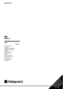 Manual Hotpoint SH 103 P 0 X Oven