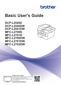 Handleiding Brother MFC-L2700D Multifunctional printer