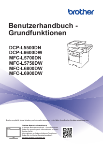 Bedienungsanleitung Brother MFC-L5700DN Multifunktionsdrucker