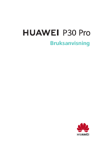 Bruksanvisning Huawei P30 Pro Mobiltelefon