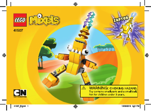 Bruksanvisning Lego set 41507 Mixels Zaptor