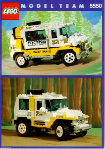 Manual Lego set 5550 Model Team Custom rally van