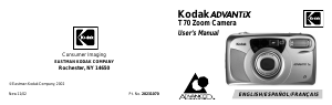 Manual Kodak Advantix T70 Camera