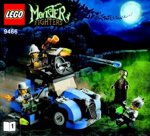 Manuale Lego set 9466 Monster Fighters Il professore pazzo e il suo mostro