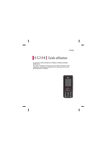 Mode d’emploi LG KG208 Téléphone portable