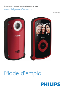 Mode d’emploi Philips CAM150PK Caméscope