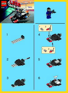 Bruksanvisning Lego set 30282 Movie Superhemlig polispatrull