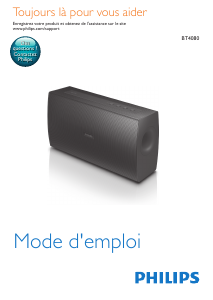 Mode d’emploi Philips BT4080B Haut-parleur