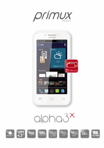 Manual de uso Primux Tech Alpha 3x Teléfono móvil