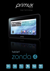 Handleiding Primux Tech Zonda 4 Tablet