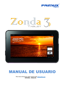 Handleiding Primux Tech Zonda 3 Tablet