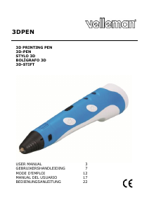 Manual de uso Velleman 3DPEN Bolígrafo 3D