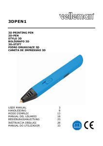 Manual Velleman 3DPEN1 Caneta 3D