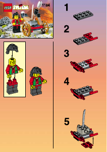 Handleiding Lego set 1184 Ninja Ninja katapult