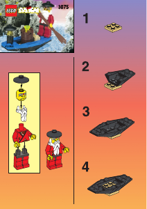 Manual Lego set 3075 Ninja Masters boat