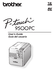 Manual de uso Brother PT-9500PC Rotuladora