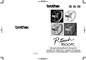 Mode d’emploi Brother PT-9500PC Imprimante d'étiquettes