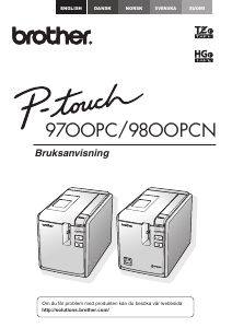 Bruksanvisning Brother PT-9700PC Etikettskrivare