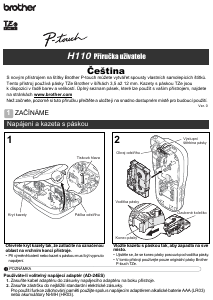 Manuál Brother PT-H110 Tiskárna štítků