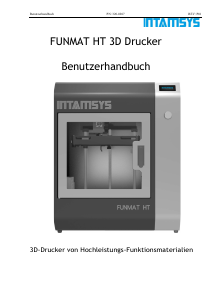 Bedienungsanleitung INTAMSYS FUNMAT HT 3D-Drucker