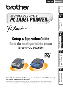 Manual de uso Brother QL-550 Rotuladora