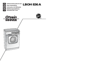 Handleiding Otsein-Hoover LBOH 836 A Wasmachine