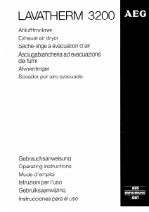 Manual AEG LTH3200-WGB Dryer