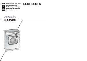 Manual Otsein-Hoover LLOH 33.8 A Washing Machine