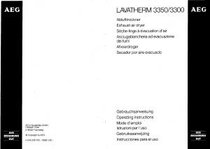 Manual de uso AEG LTH3300-WB Secadora