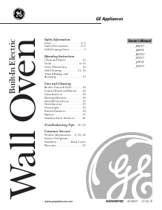 Handleiding GE JTP27WV1WW Oven