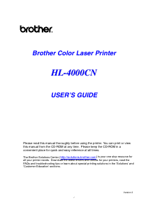 Manual Brother HL-4000CN Printer