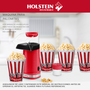 Manual de uso Holstein HH-09174004R Maquina de palomitas