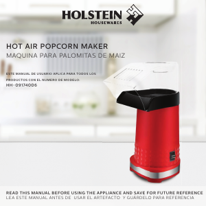 Manual de uso Holstein HH-09174006B Maquina de palomitas