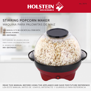 Handleiding Holstein HH-09174005B Popcornmachine