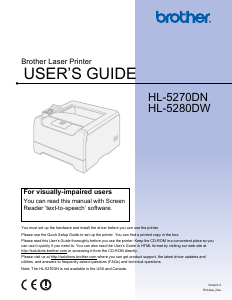 Manual Brother HL-5270DN Printer