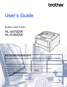 Manual Brother HL-6180DW Printer