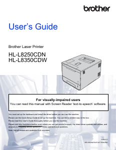 Manual Brother HL-L8250CDN Printer