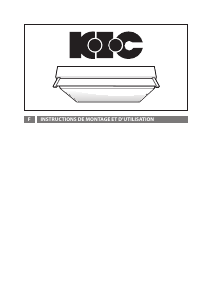 Mode d’emploi KIC KHD 600 BL Hotte aspirante