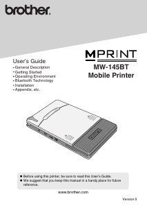 Manual Brother MW-145BT Printer